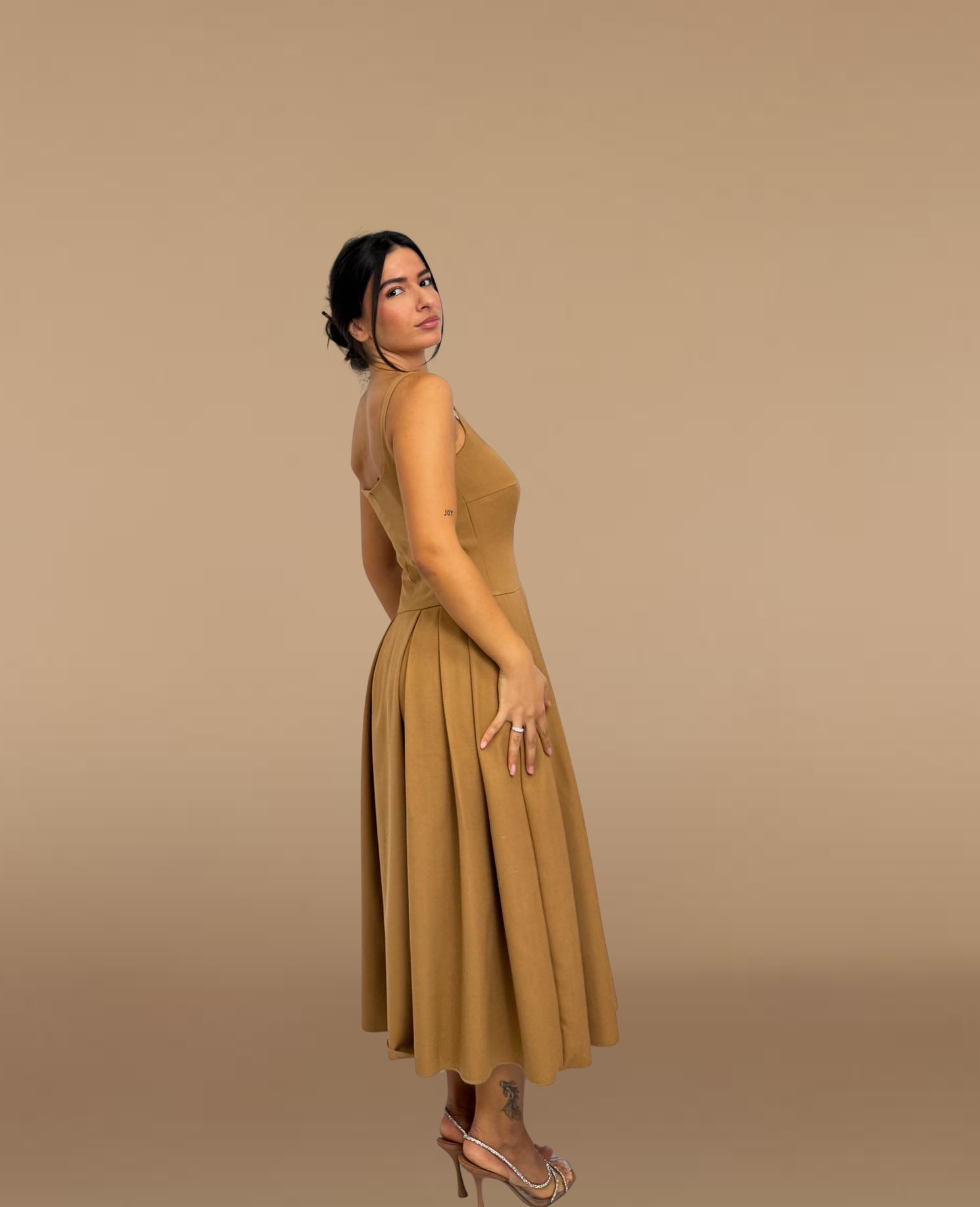 Camelia Wool Midi
