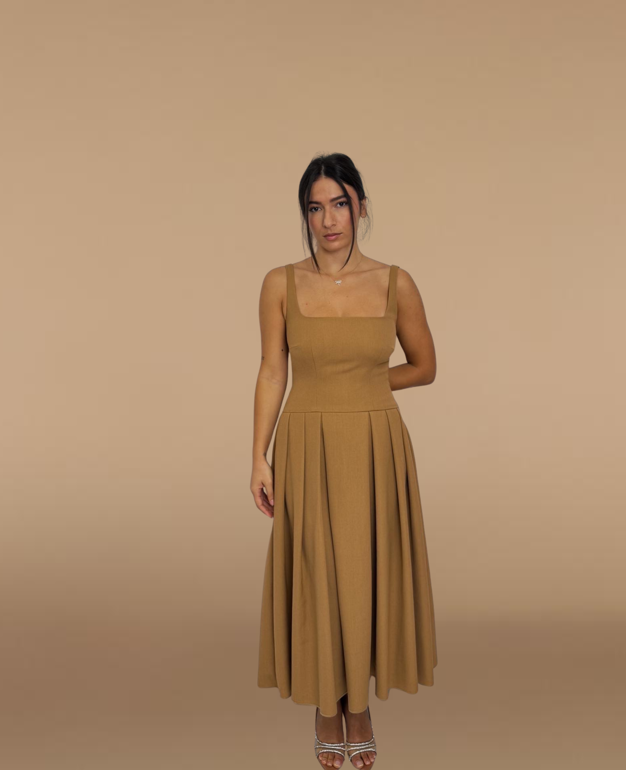 Camelia Wool Midi