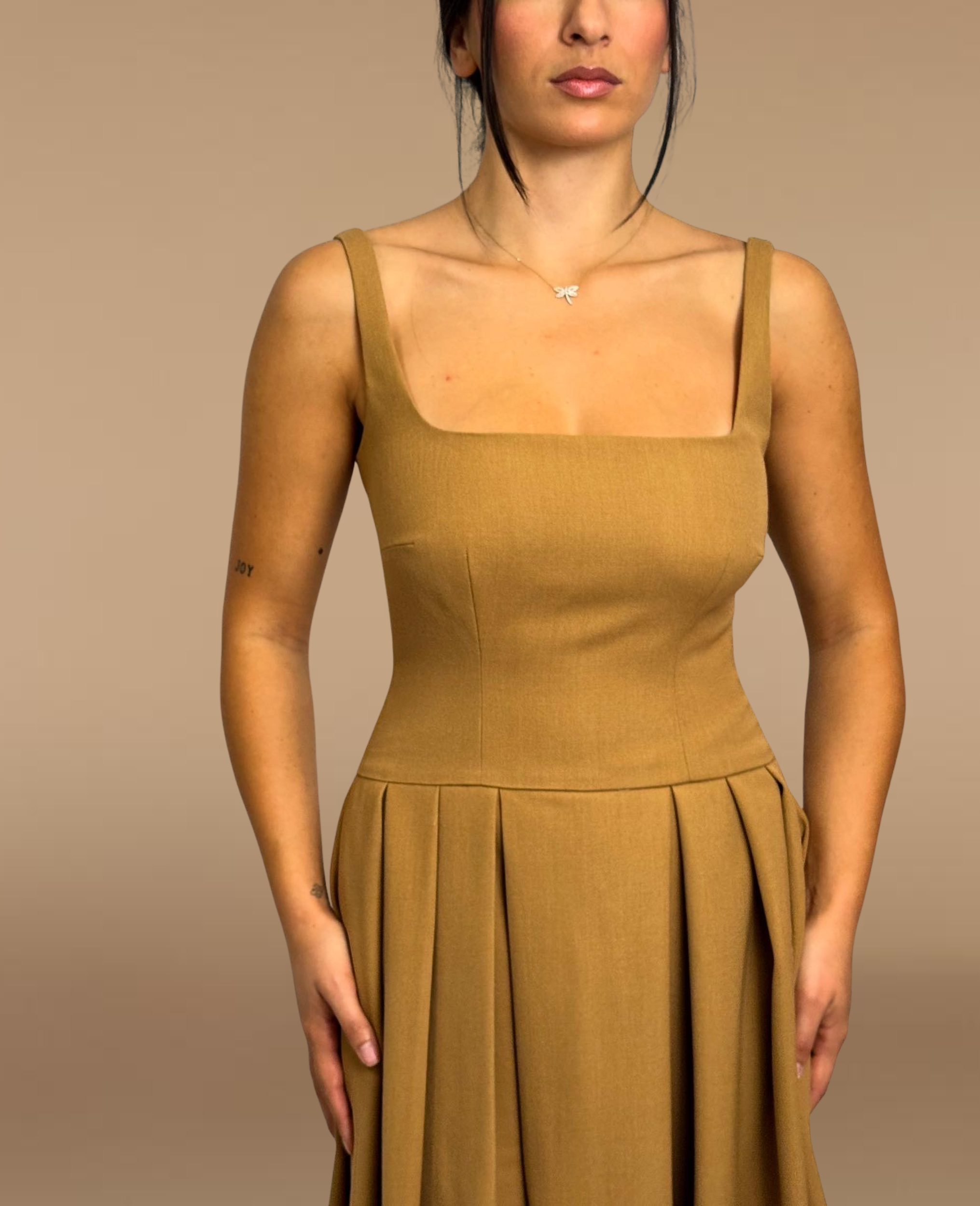 Camelia Wool Midi