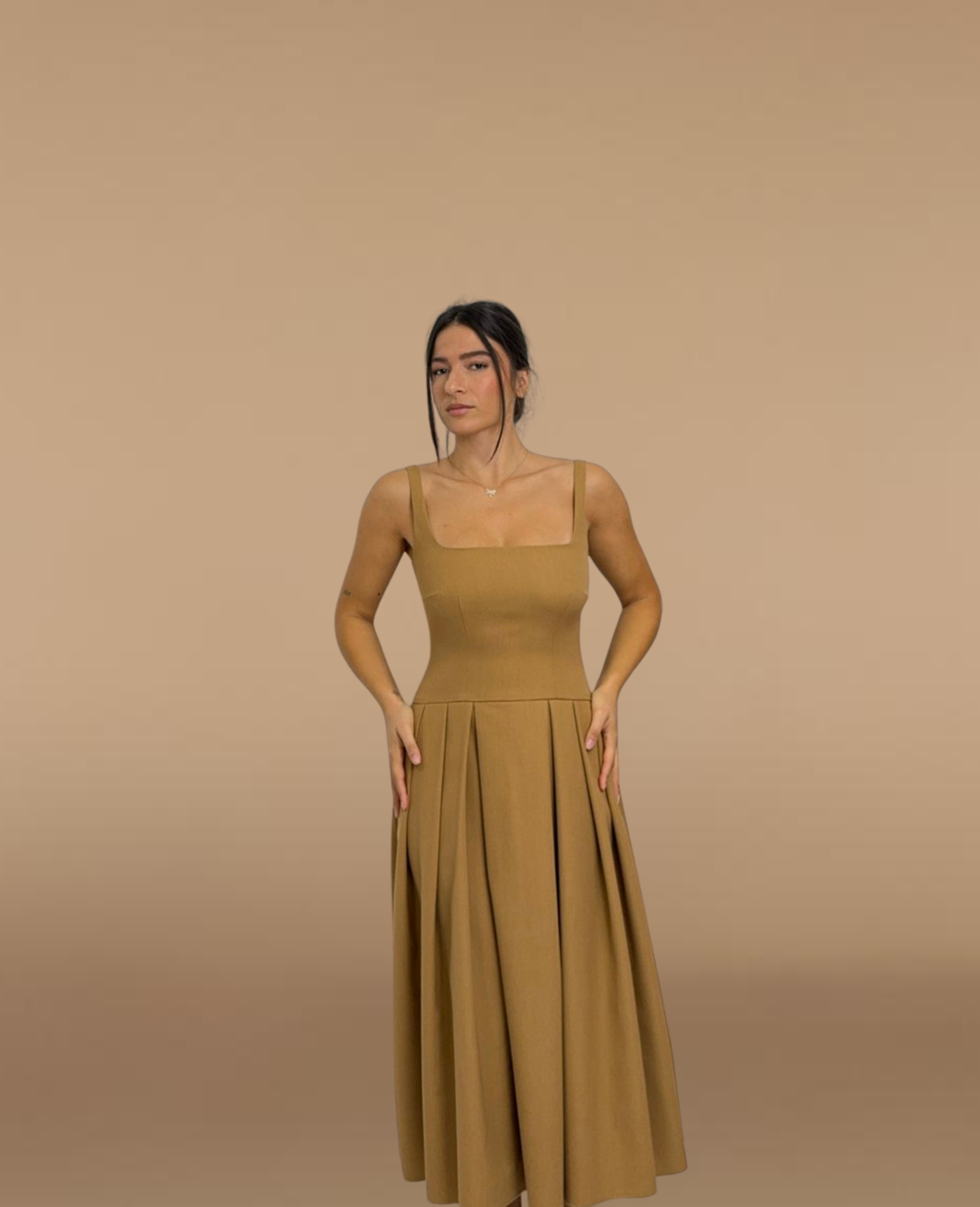 Camelia Wool Midi